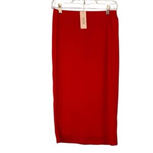 AFRM Vibrant Red Pencil Skirt